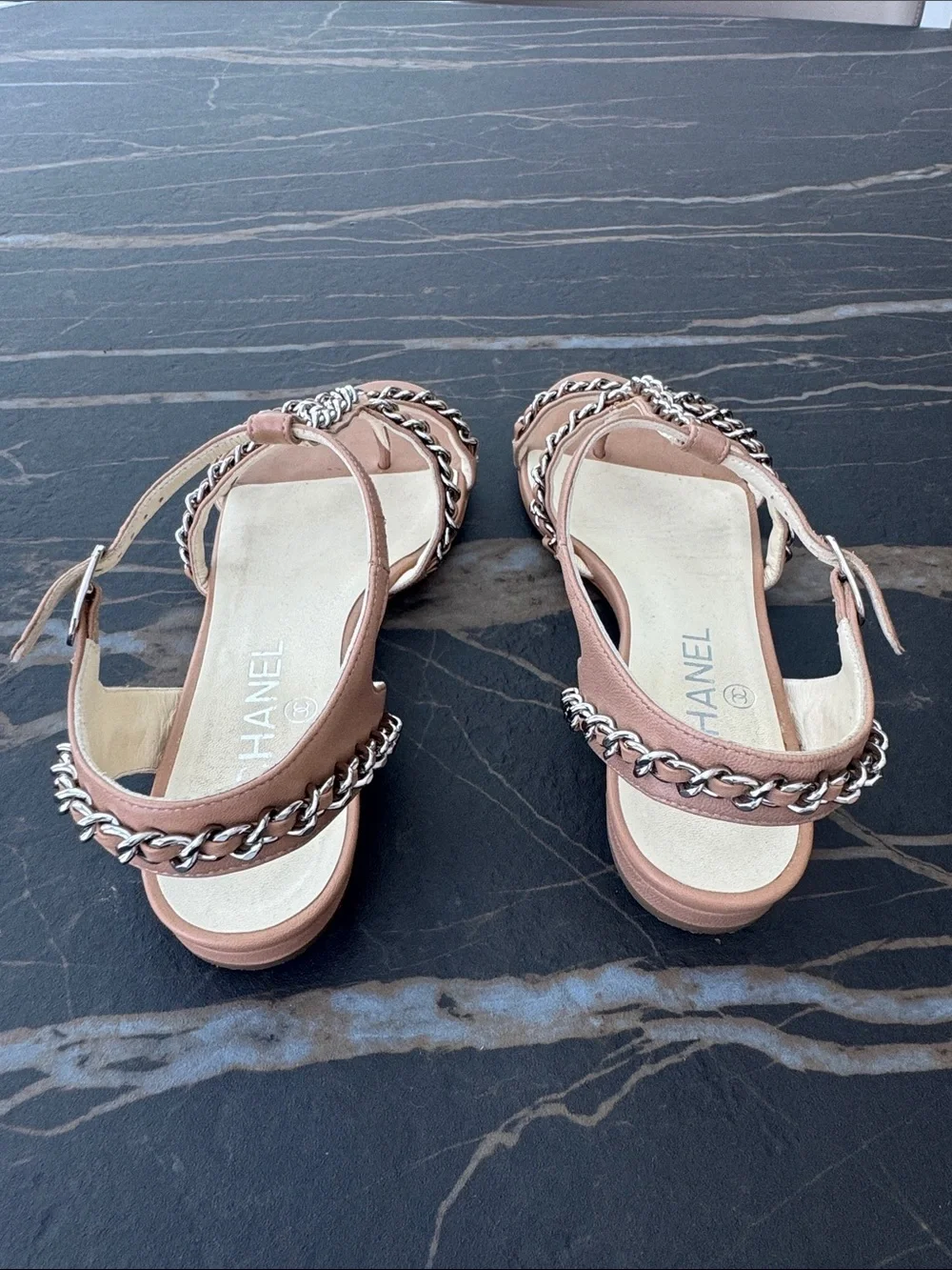 CHANEL strap sandals
